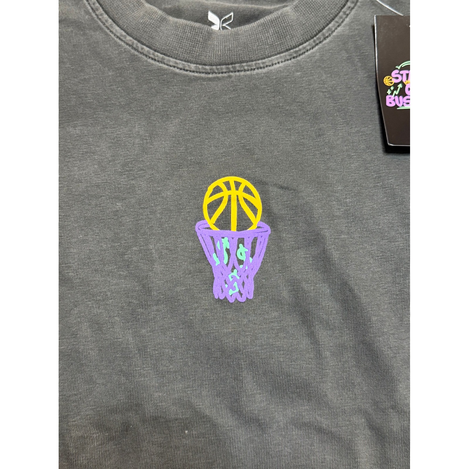 Togethxr Wnbpa Stand On Business Graphic T-Shirt Washed Gray Sz Small New — image 3 of 8